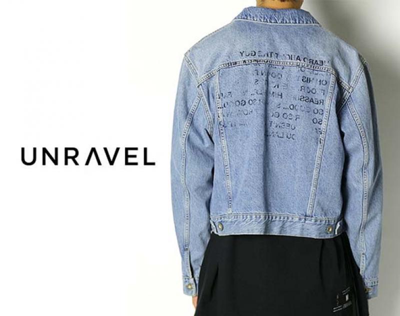 UNRAVEL PROJECT / ƥ "INTRO H RIGID DNM CHOPPED JACKET"andmore