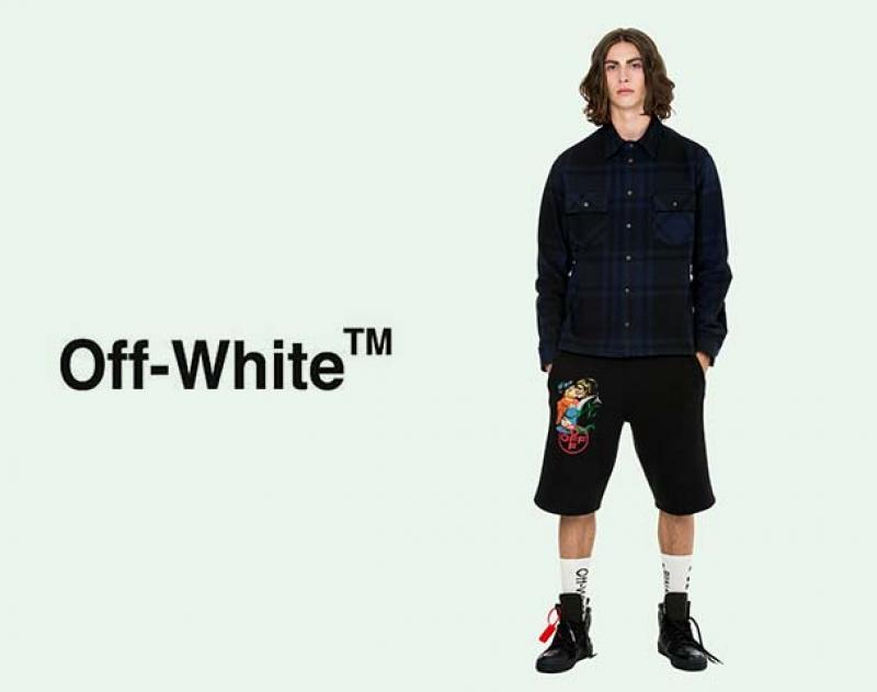 Off-White  / ƥ STENCIL FLANNEL SHIRTandmore