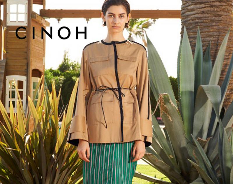 CINOH / ƥ "STRIPE WRAP SKIRT"​ and more