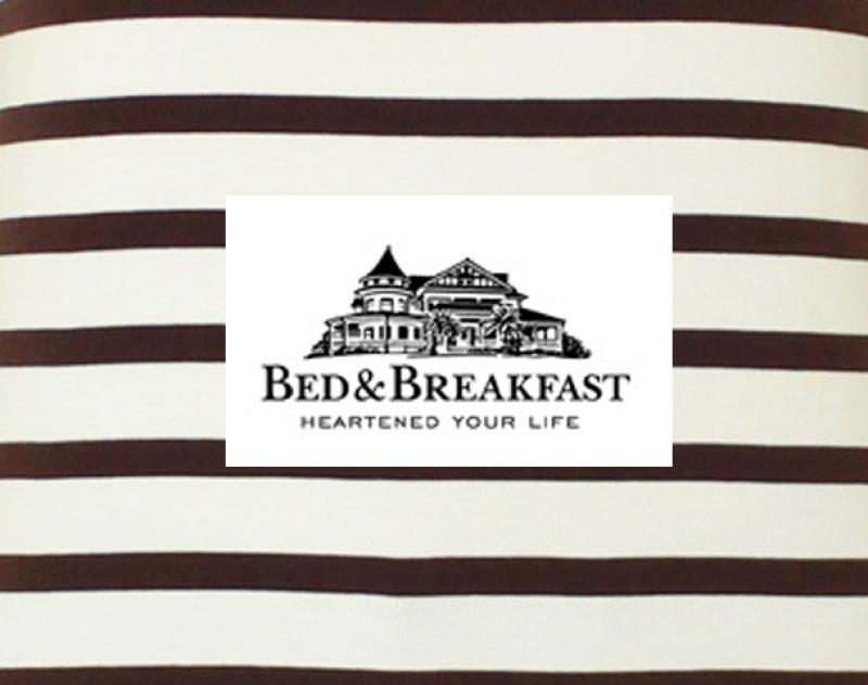 BED & BREAKFAST / ƥ "Ribbed Stripe Boat Neck Top"​ 