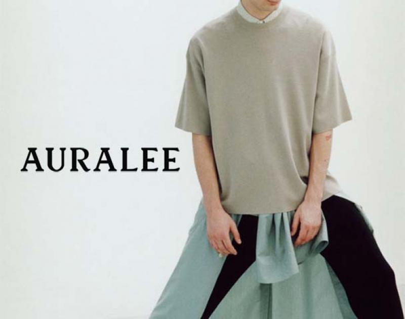 AURALEE / ƥ WASHABLE WOOL RIB KNIT TEEandmore