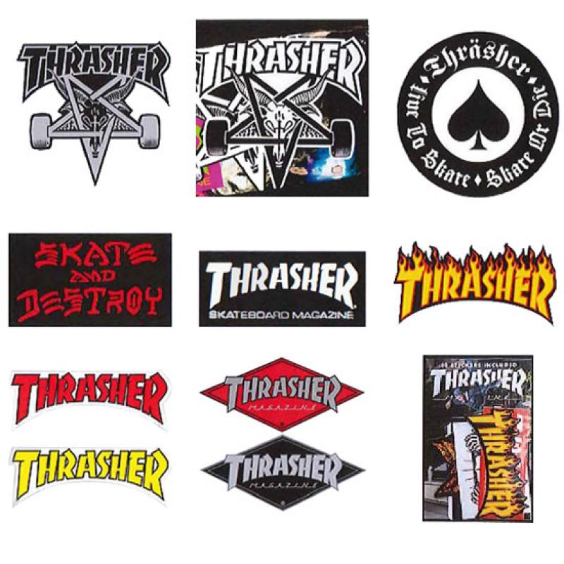 Thrasher Assorted Sticker (Pack of 10)