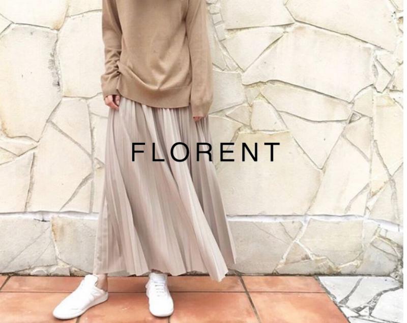 ​​FLORENT / 19AWƥ PLEATED JERSEY LONG SKIRT ​and more