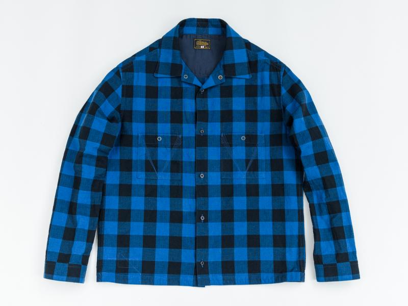 GERUGA JET BLACK CHECK SHIRTS 