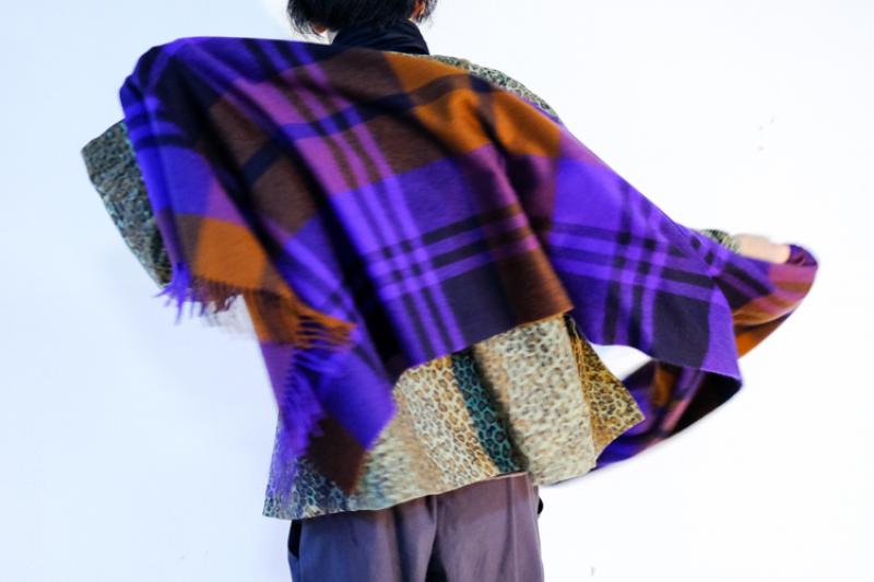 Joshua Ellis:Tartan Primary Cashmere Stole