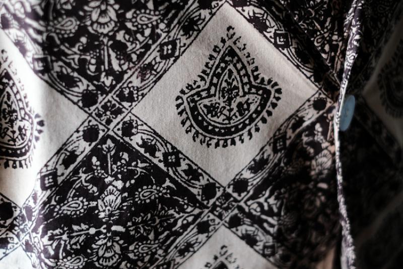 South2 West8:Pen Jacket – Printed Flannel / Batik