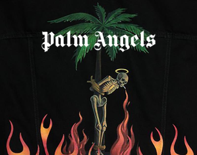 PALM ANGELS / ƥ BURNING DENIM JACKET(BLACK WASH)and more