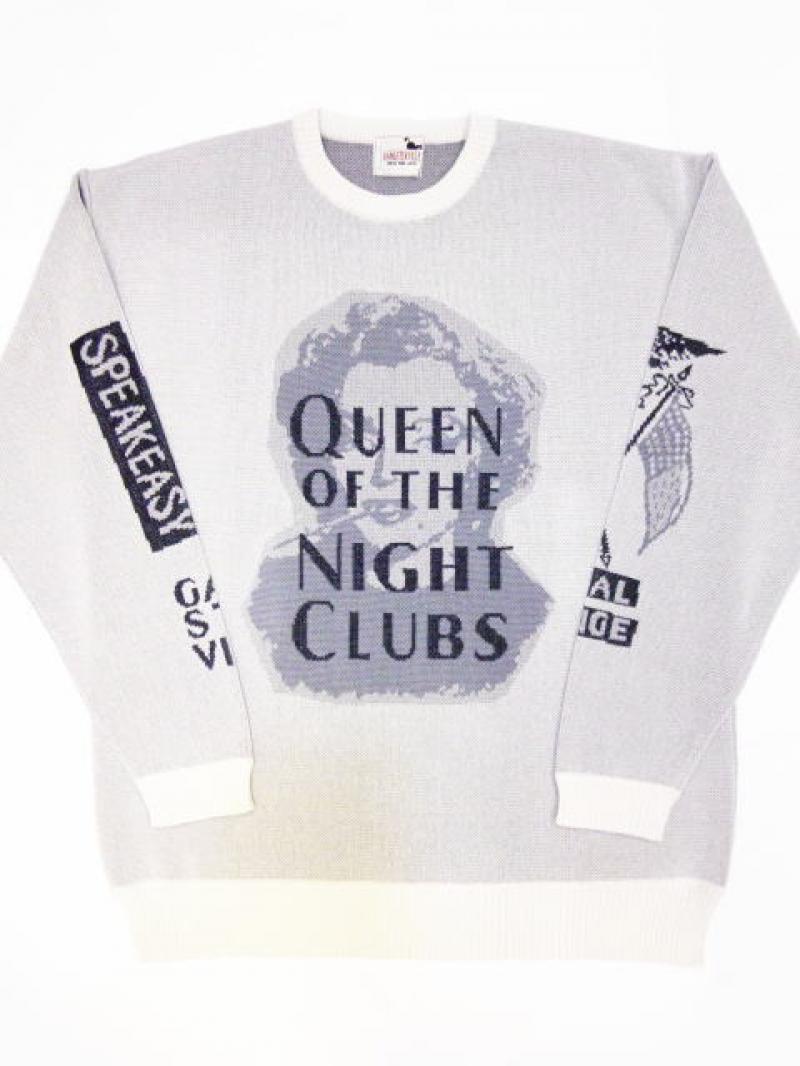 GANGSTERVILLE(󥰥)QUEEN OF THE NIGHT CLUBS-L/S KNIT SWEATER