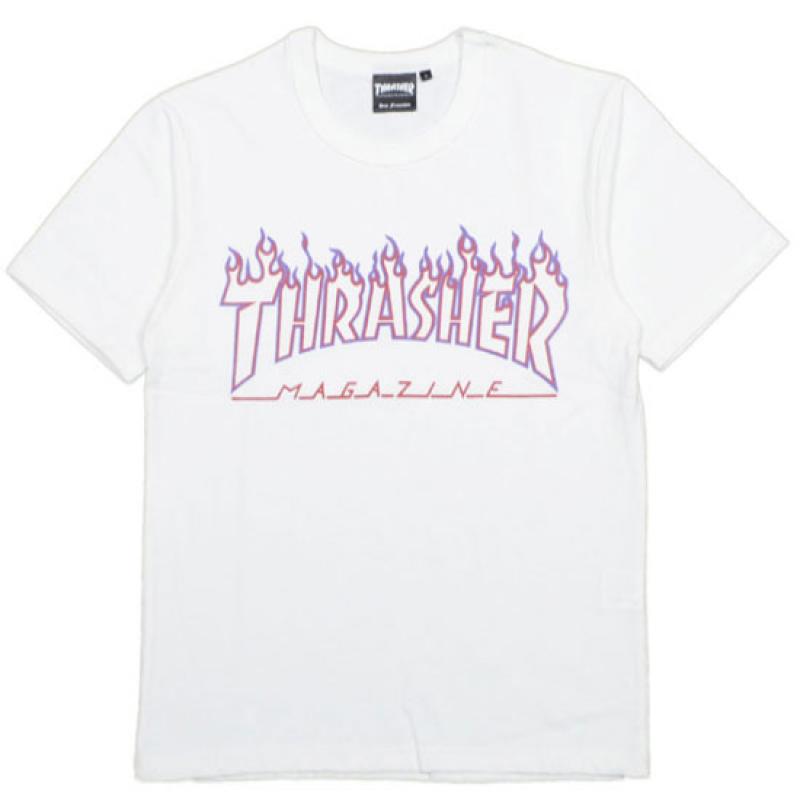 THRASHER FLAME OUT LINE SS TEE