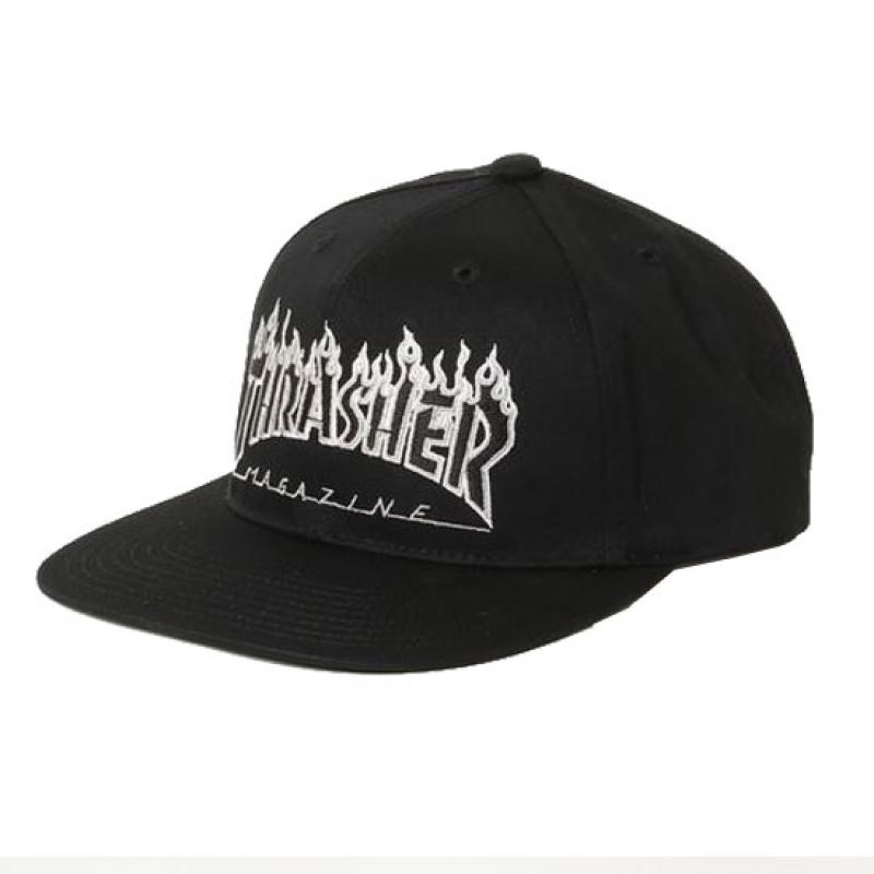 THRASHER FLAME LOGO YOUTH SNAP BACK CAP