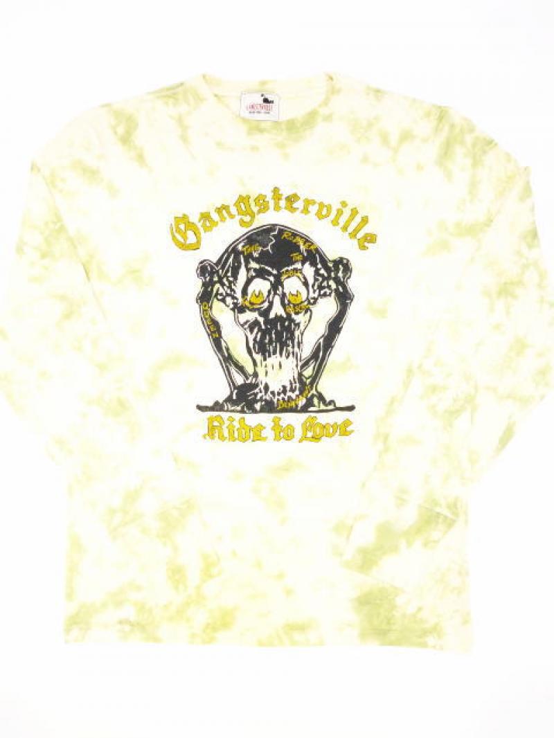 GANGSTERVILLE(󥰥)RIDE TO LOVE-L/S TIE DYE T-SHIRTS