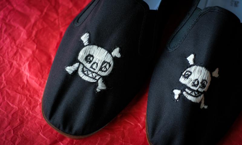 LETS :KANFU SHOES skull