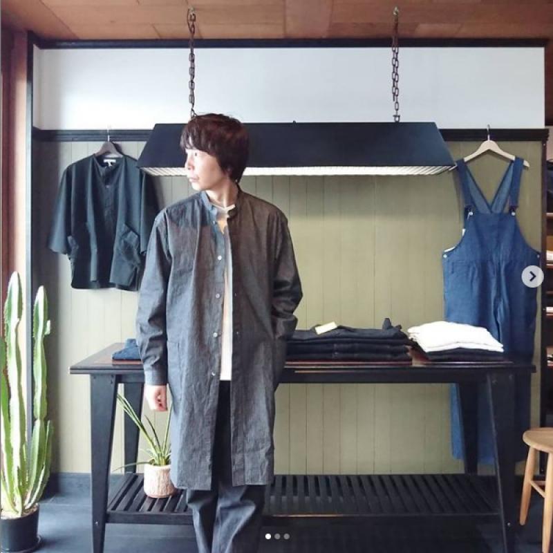 CATTASIDE POCKET LONG SHIRTS-RIP STOP DENIM (ɥݥå 󥰥 åץȥå ǥ˥)