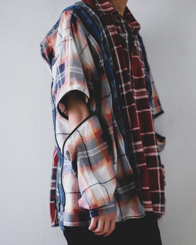 Rebuild By Needles:7 Cuts Zipped Wide Shirt