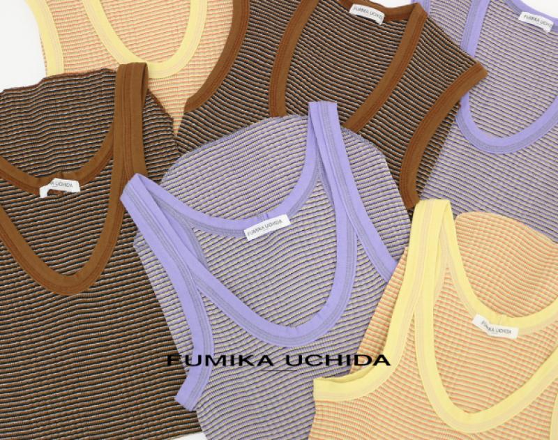 FUMIKA_UCHIDA/ ƥ BORDER U-NECK NO-SLEEVE and more