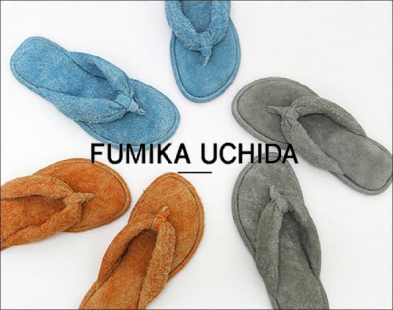 FUMIKA_UCHIDA/ SPOTƥ PILE SUEDE SANDALS