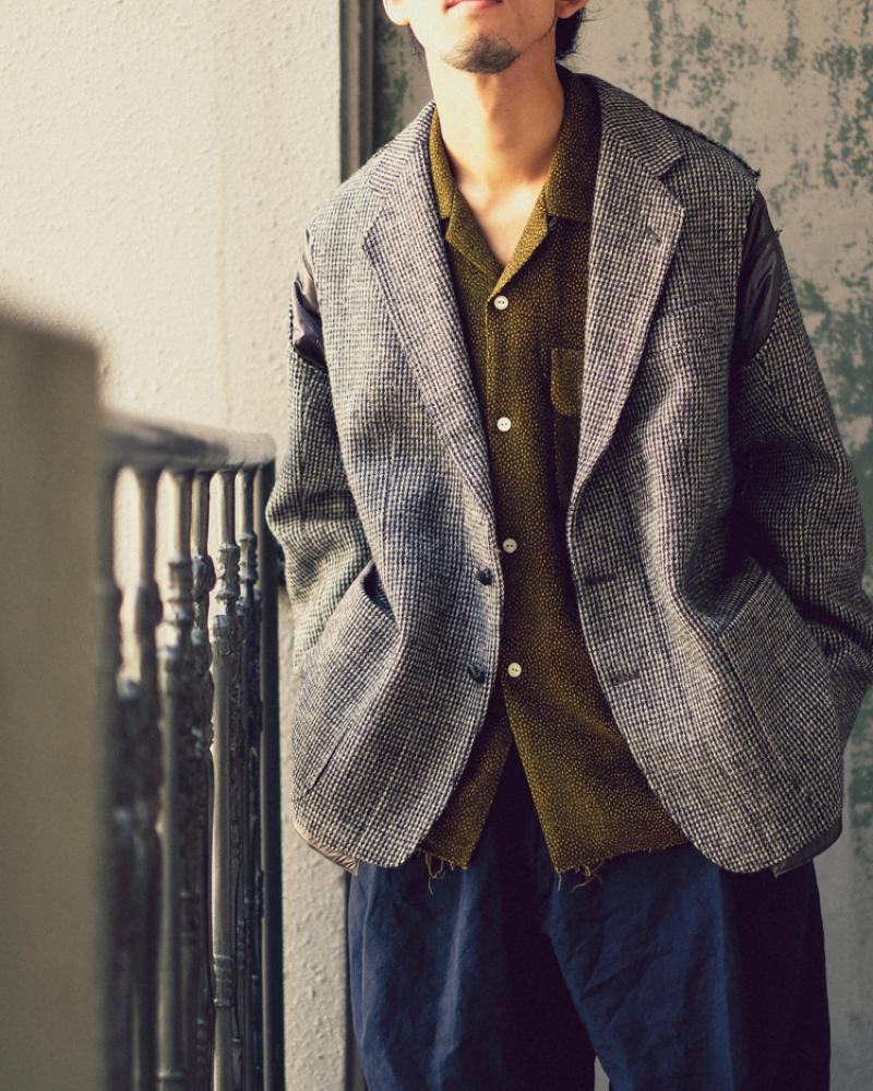 Rebuild By Needles:Tweed Jacket ->Covered Jacket