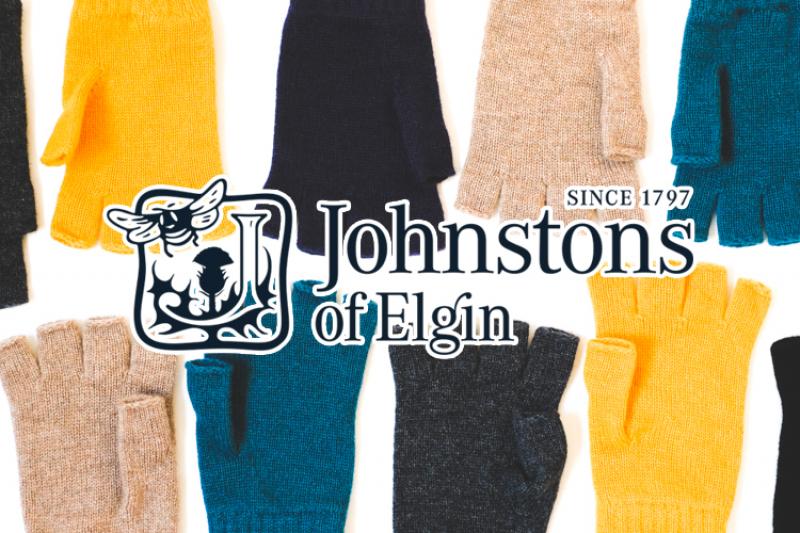 JOHNSTONS OF ELGIN:Knit Fingerless Glove