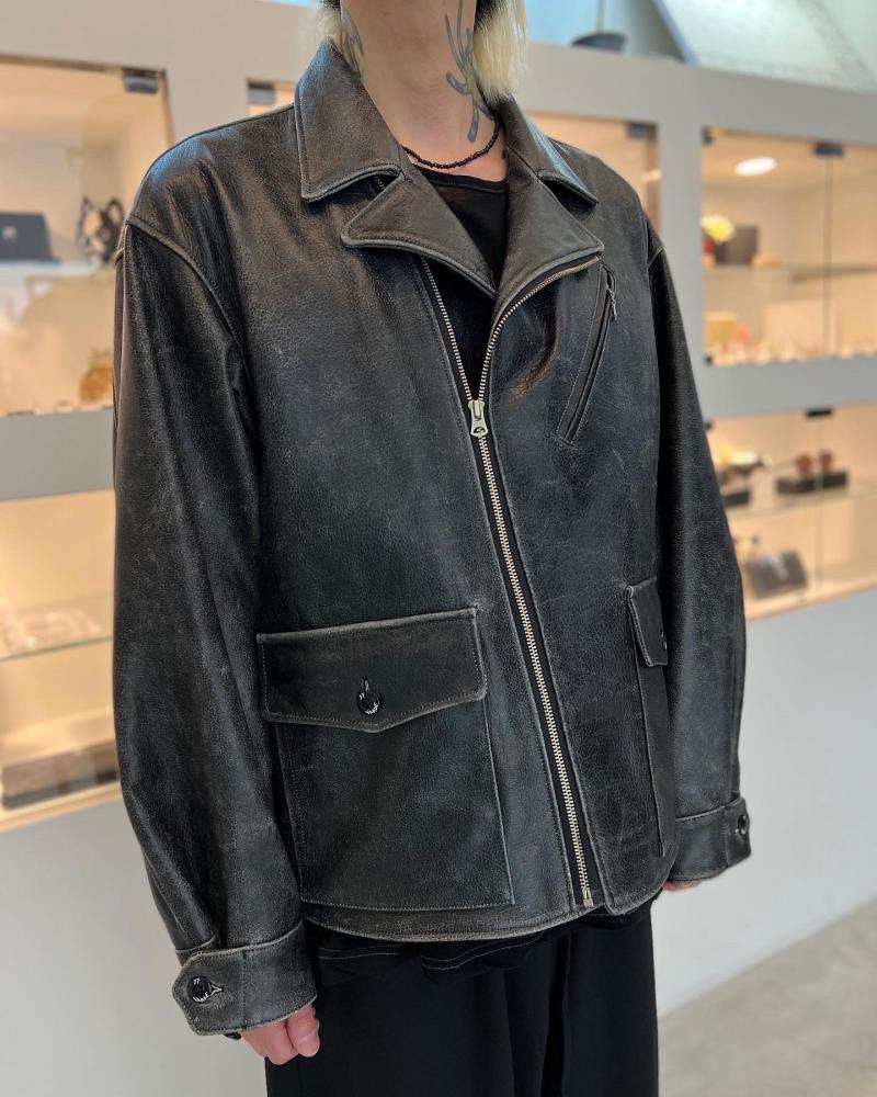 ͽڴֶ🚩Varde77 / Crack leather double wide jacket / 9ȯͽ / 22ǯ 3/31 