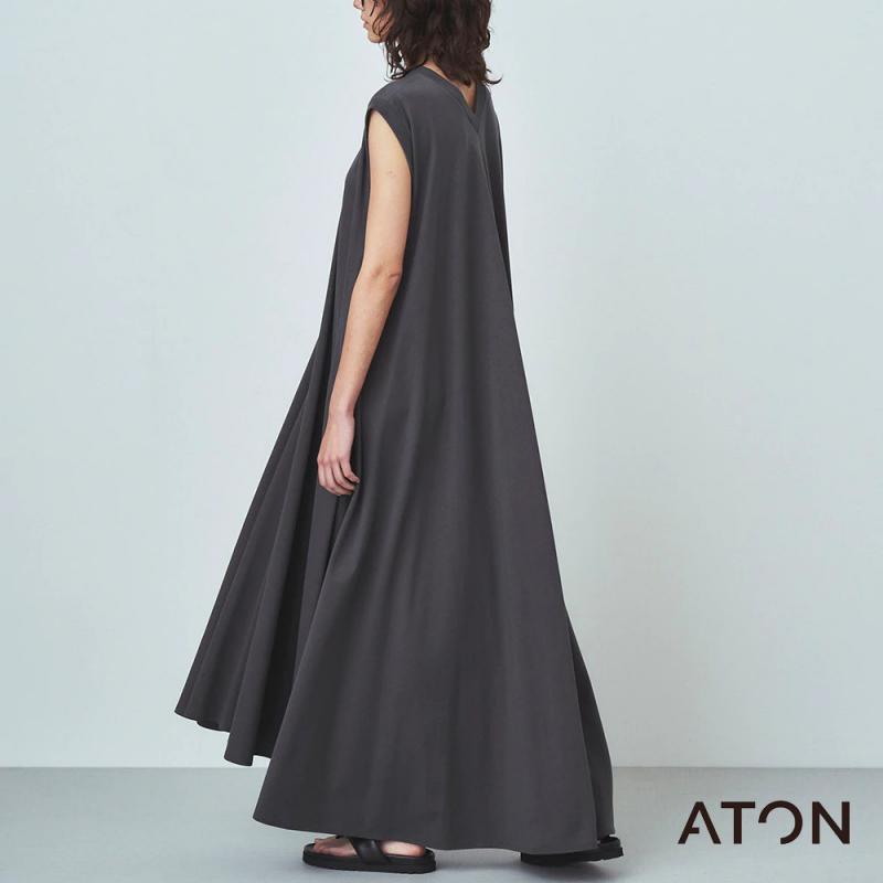 ATON / ƥ SUVIN AIR SPINNING 18/- FLARED DRESSand more