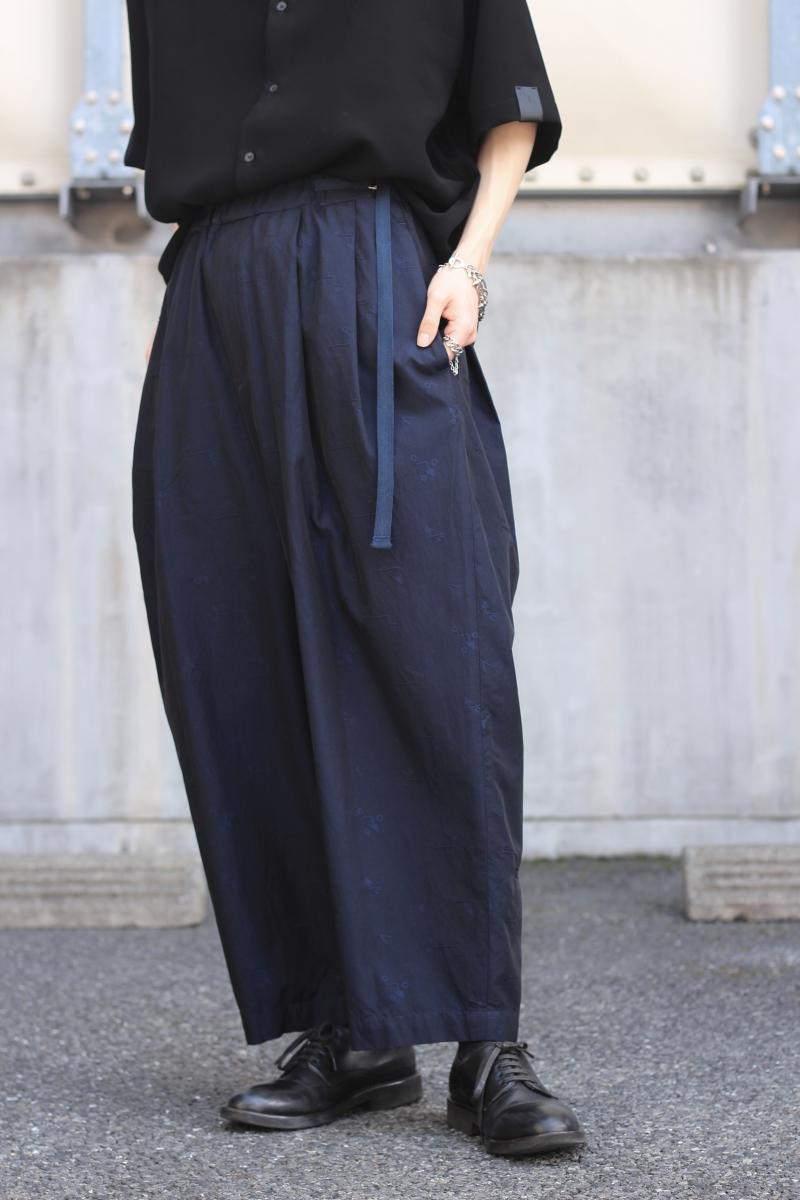 Dulcamara [ɥ륫ޥ] DIAGRAM JQ TUCK WIDE PANTS<JQå磻ɥѥ>  ݤߤӤӤ󥷥륨åȤΥ磻ɥѥġ Ի׵ĤʵɥåȤƥ㥬ɿɽ