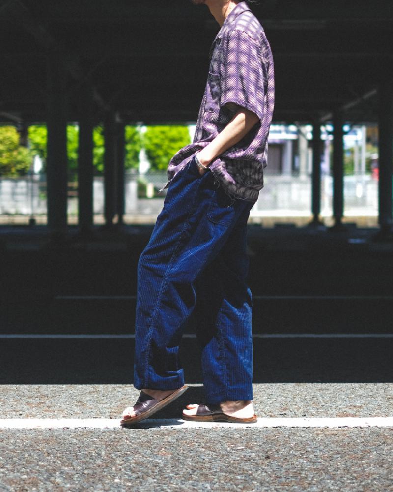 Willow Pants:P-008(Indigo corduroy)