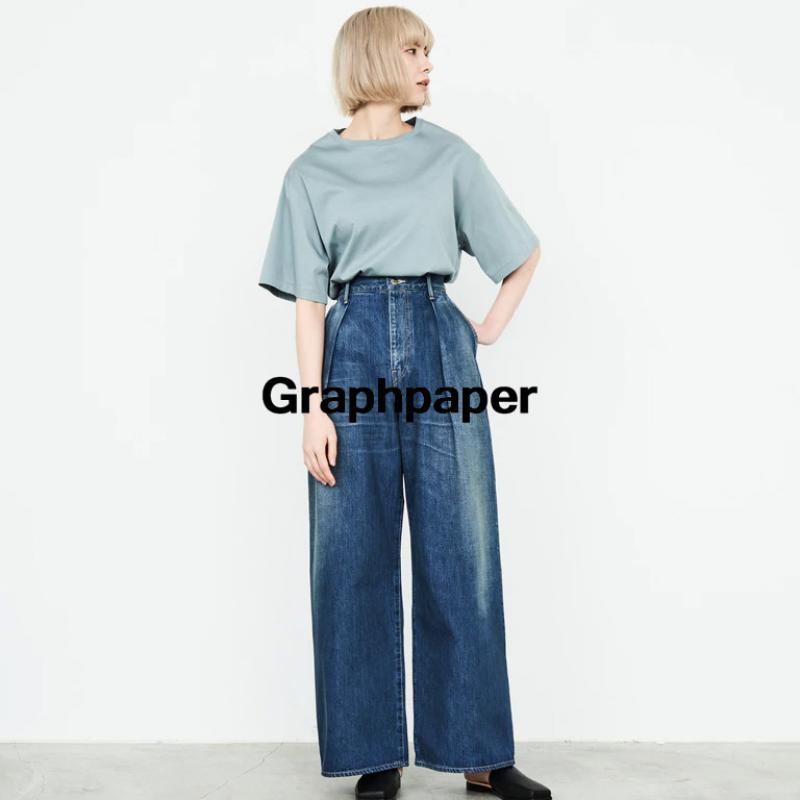 Graphpaper(WOMENS) / ƥ Fine Smooth Crew Neck Tee