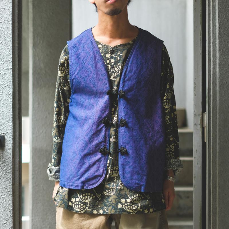 TUITACI:GRADATION LACE PRINT VEST