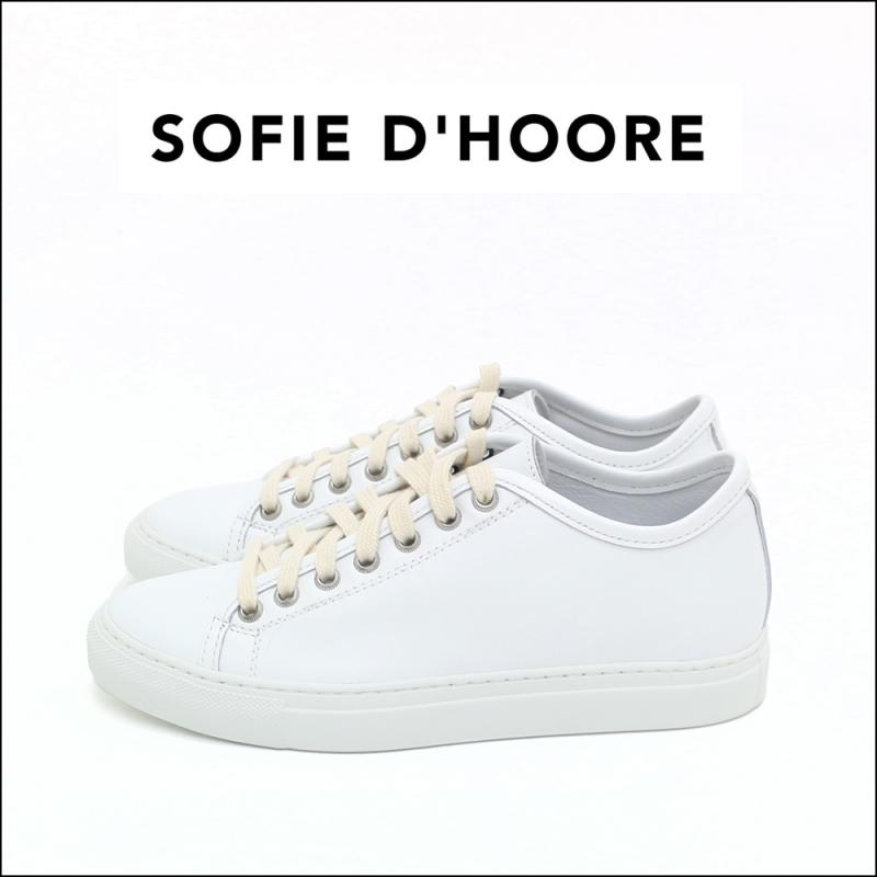 SOFIE D'HOORE / ƥ concealed heel sneakers all whiteand more ﻿