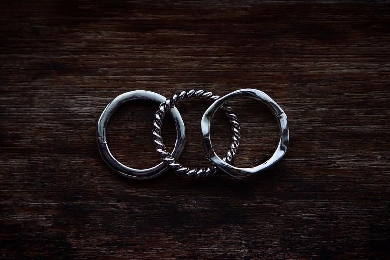 XOLO JEWELRY 奨꡼ /  Triple Ring (XOR025)SILVER925 