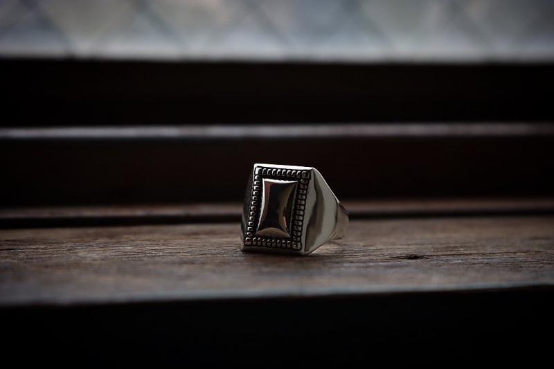 XOLO JEWELRY 奨꡼ /  Square Mirror Ring (XOR020)SILVER925 