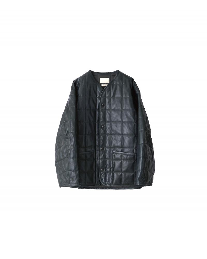 YOKE 衼22AW REVERSIBLE QUILTED LEATER LINNER BLOUSON(YK22AW0402B)DEEP GREEN