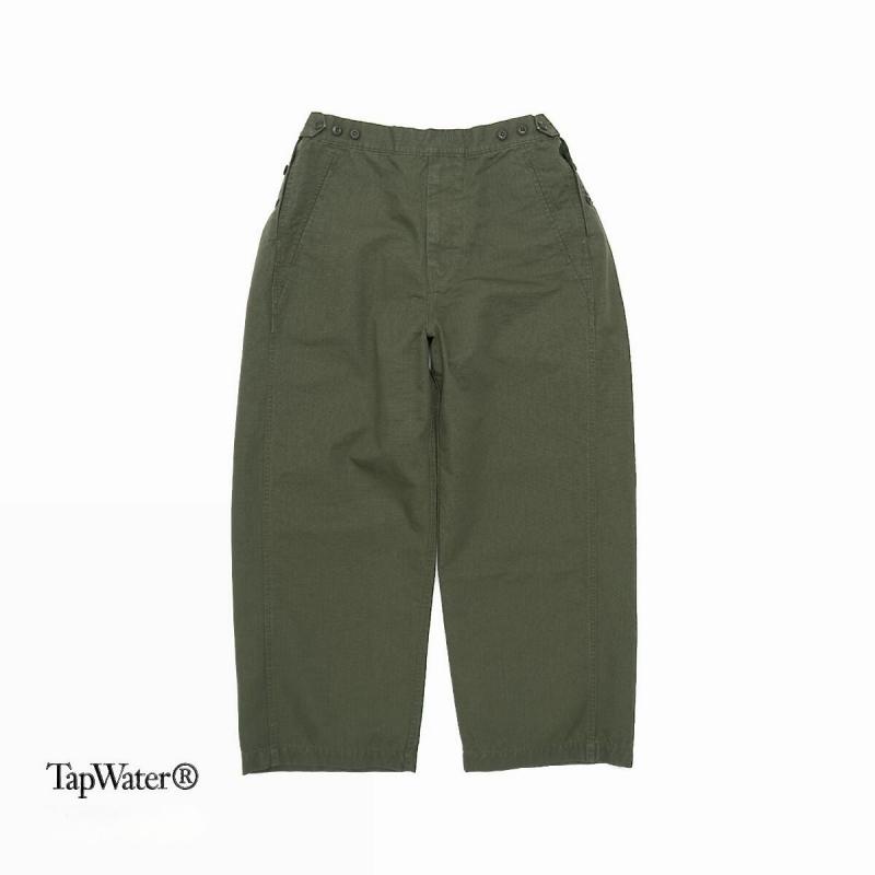 TapWater 2022AW Cotton Ripstop Military Trousers(TP221-40001)KHAKI