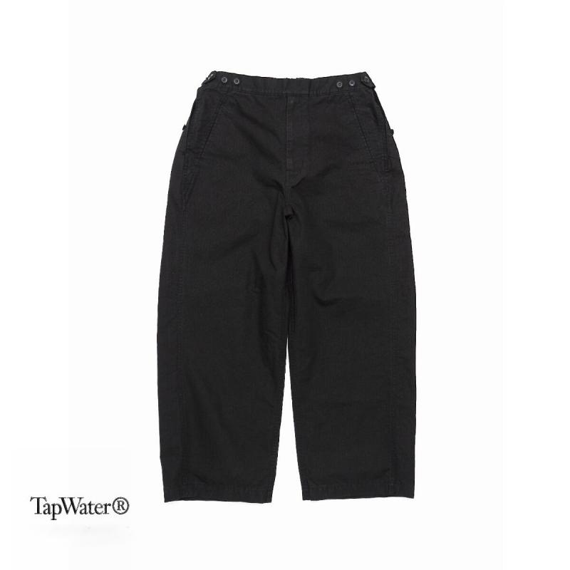 TapWater 2022AW Cotton Ripstop Military Trousers(TP221-40001)BLACK