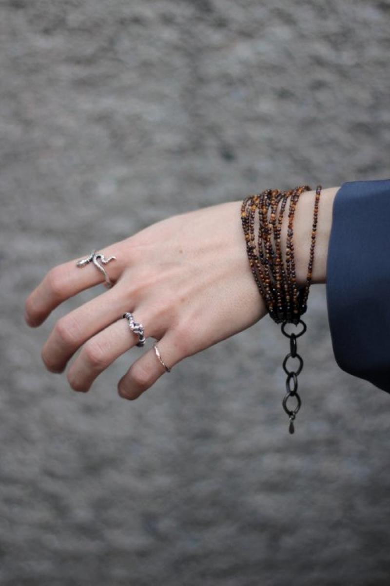 Garden of Eden [ǥ󥪥֥ǥ] Snake Chain Ring <͡>  ؤΥΤ褦ʥѥѤǥΥС925͡󥰡