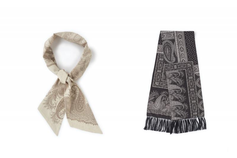 OLD JOE CRAZY PAISLEY SCARF TIE & FRINGE STALL