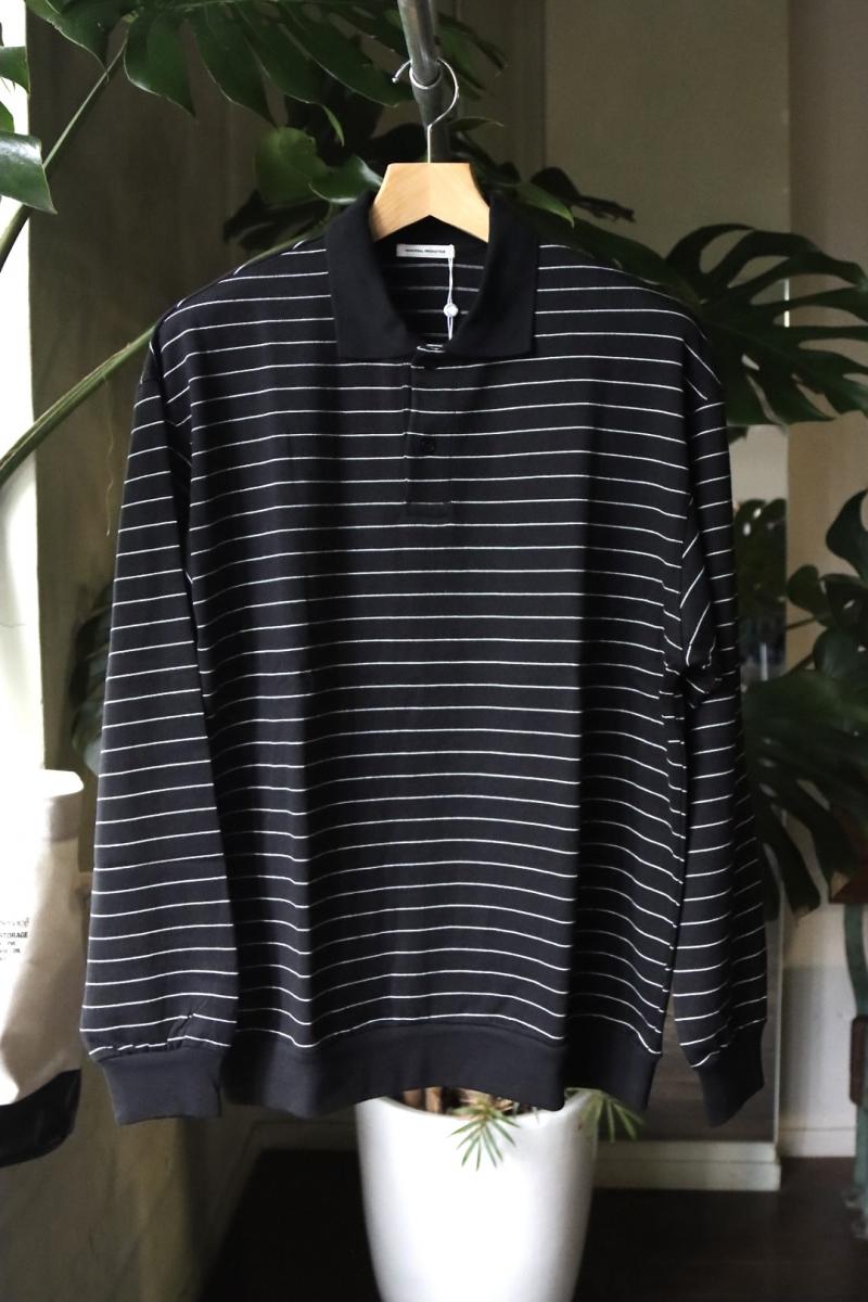 UNIVERSAL PRODUCTS ˥Сץ22FW BORDER L/S POLO[BLACK] 