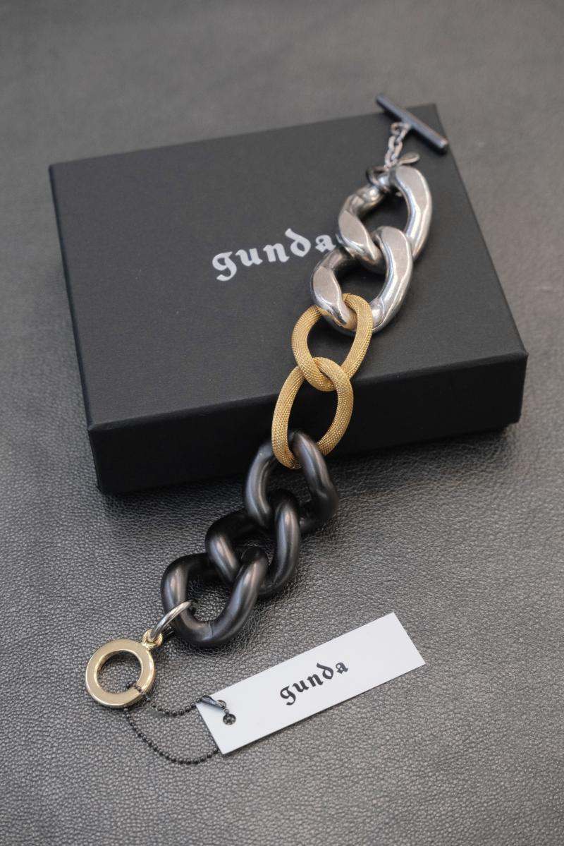 gunda CHAIN MAPLE BRACELET/B  <᡼ץ֥쥹å> ӥ顼ΰǺȤ߹碌ŪʥǥΥ֥쥹åȡ α失δñTСѡ