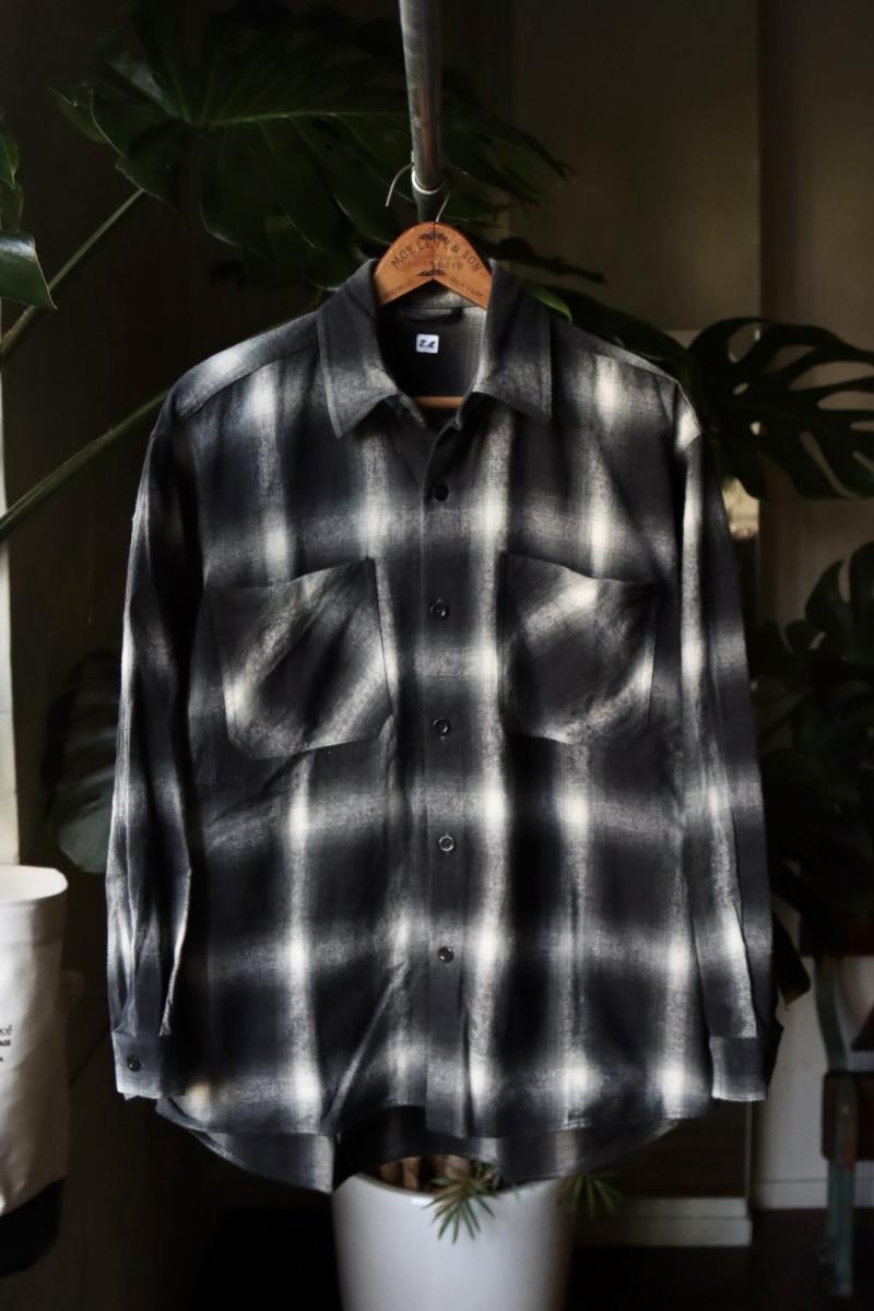 ETS.MATERIAUX / ޥƥꥪ22AW Ombre Check Flannel Shirts