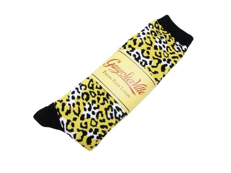 GANGSTERVILLE(󥰥)RISE ABOVE-LEOPARD SOX (2-PACK)