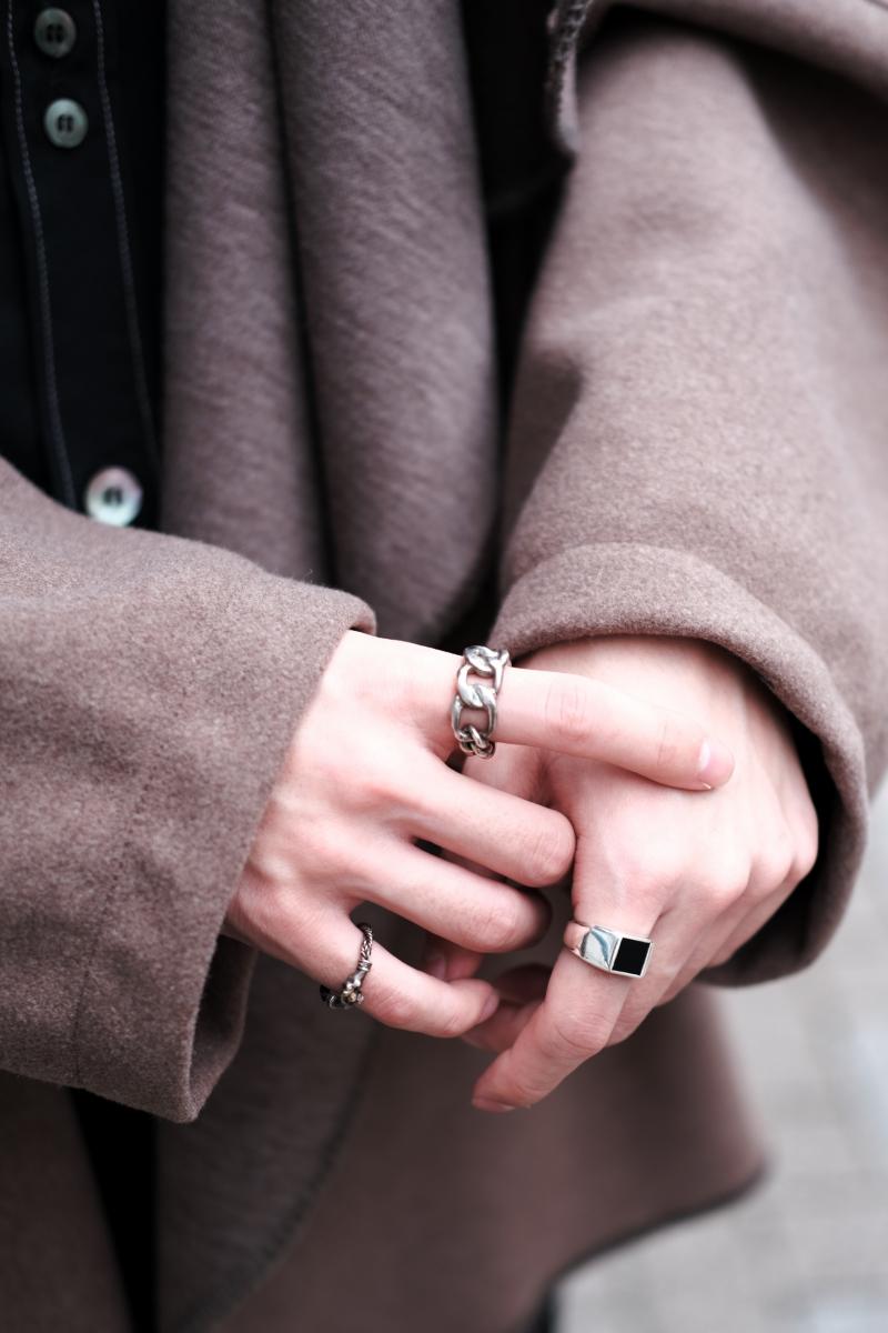 dip [ǥå] square onyx ring <˥(S)>  ˥åȤܤŷХ˥۱μˡѤαᤷС󥰡