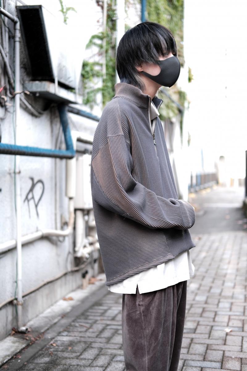 JieDa [] RIPPLE HALF ZIP TOPS <åץϡZIPȥåץ>  JieDaΥꥸʥåץϤѤ磻ɥ륨åȤΥϡեåץץ륪С