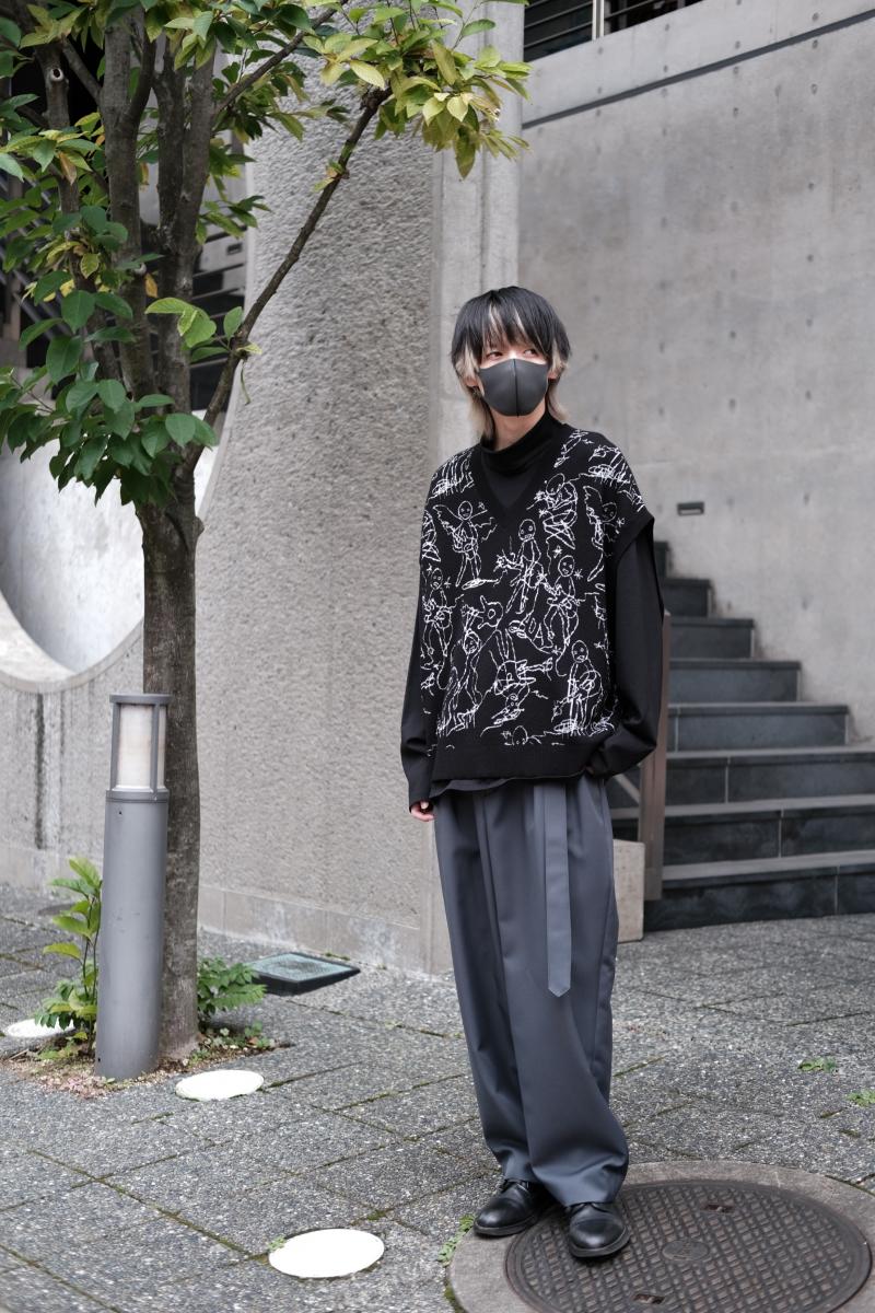 CULLNI [] Long Belt Wide Pants <󥰥٥ȥ磻ɥѥ> 22-AW-009 27000+TAX  ΩŪʥơѡɥ륨åȤ˻ž夲2ååѥġƱǺΥ󥰥٥Ȥ°ޤ