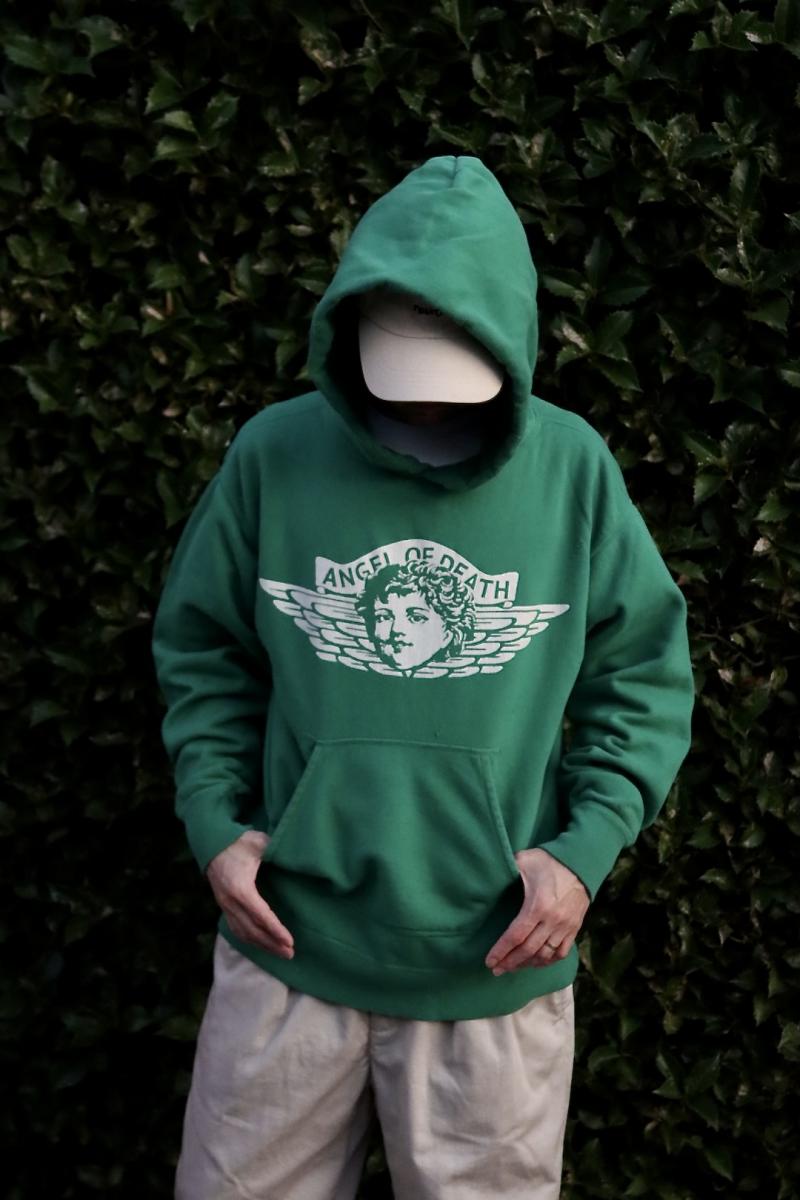 ©SAINT Mߡߡߡߡߡ ȥޥ22AW HOODIE ANGEL(SM-A22-0000-023)GREEN 