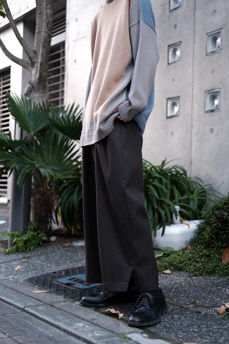 Dulcamara [ɥ륫ޥ] YOSOIKI SLASH HEM WIDE PANTS <褽åإ磻ɥѥ>  äȤ磻ɥ륨åȤ˻ž夲åѥġ