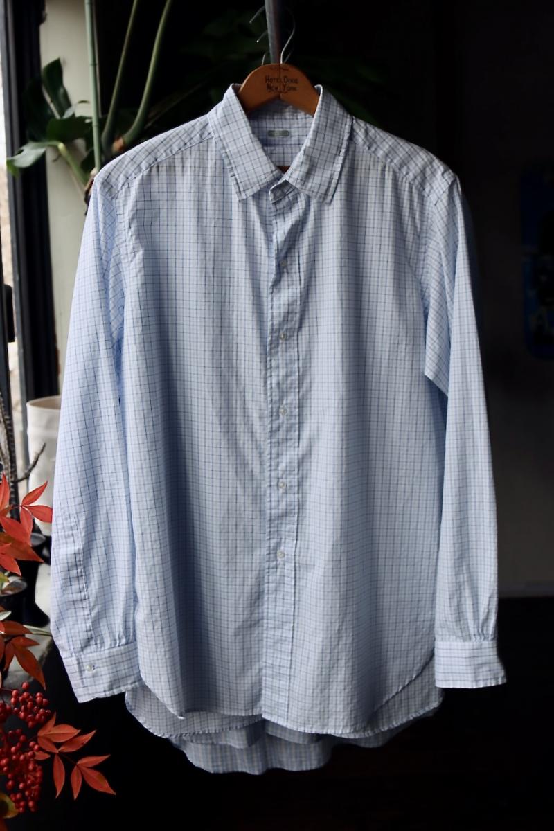 A.PRESSE ץå23SS Regular Collar Shirt (23SAP-02-04H)SAX