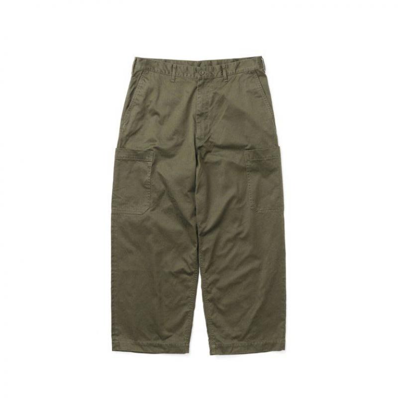 Graphpaper եڡѡ Suvin Herringbone Cargo Pants(GM231-40182B)KHAKI1224ȯ 