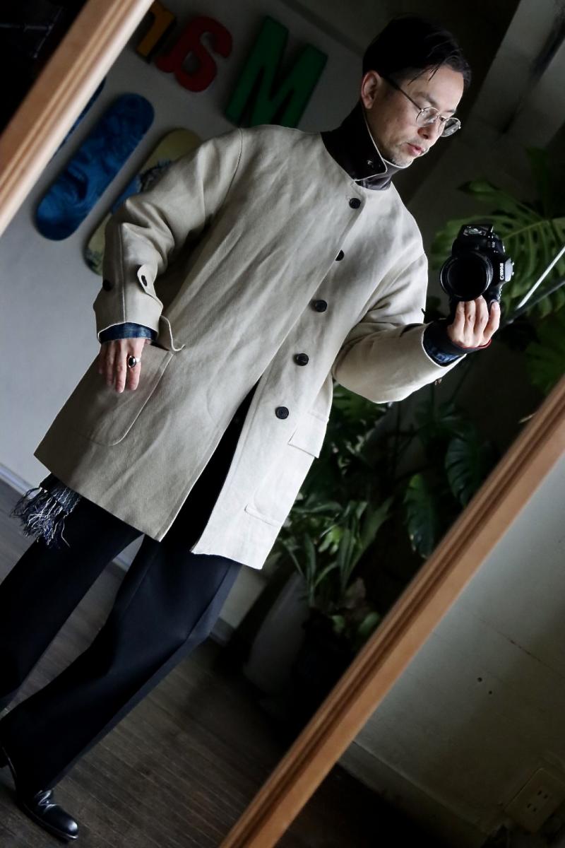 A.PRESSE ץå23SS Linen Half Coat(23SAP-01-06H)BEIGE128()12:00ȯ! 