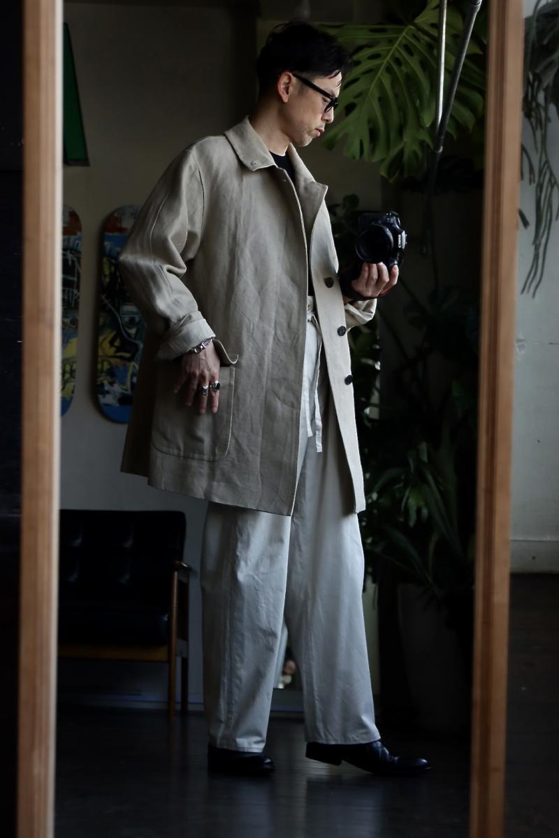 A.PRESSE ץå23SS Linen Half Coat(23SAP-01-06H)BEIGE128()ȯ!