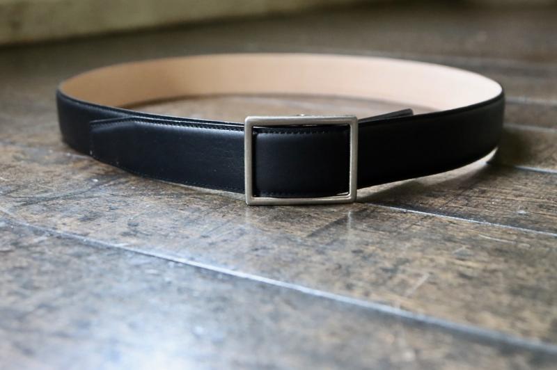 Graphpaper եڡѡ23SS Holeless Leather Classic Belt(GU231-90288B)BLACK212()ȯ 